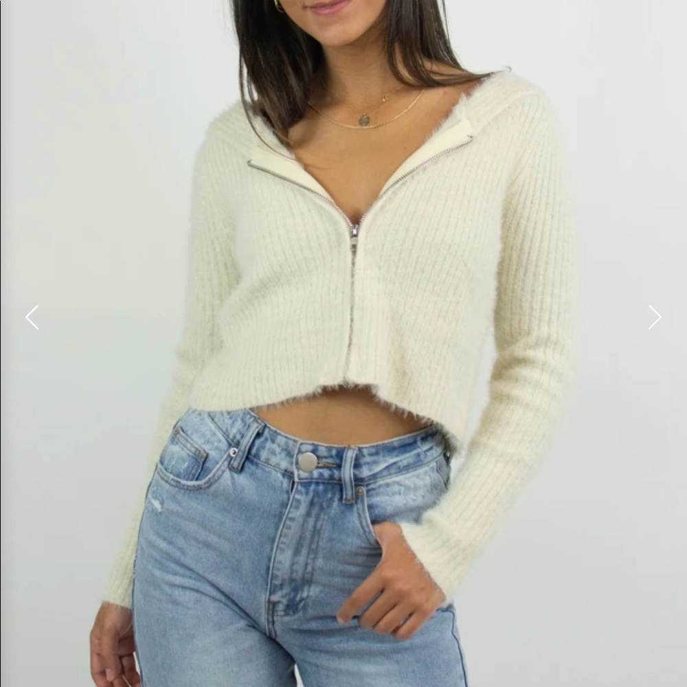 Grey Bandit Zip-Up Sweater